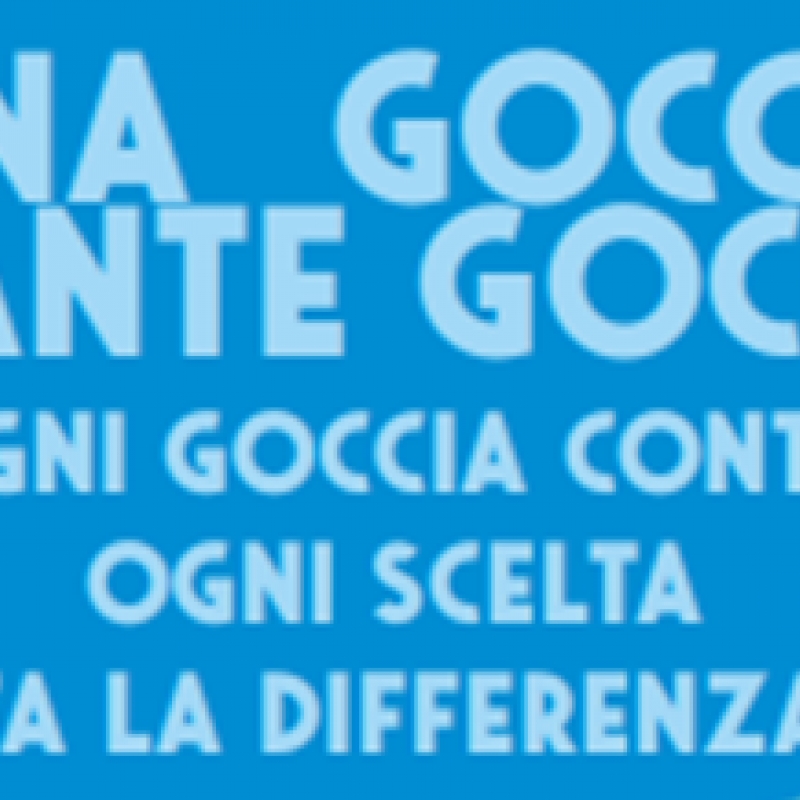 una goccia, tante gocce